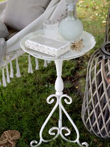 Hovedbilde Serviett med blomst L20/B10 cm lys latte