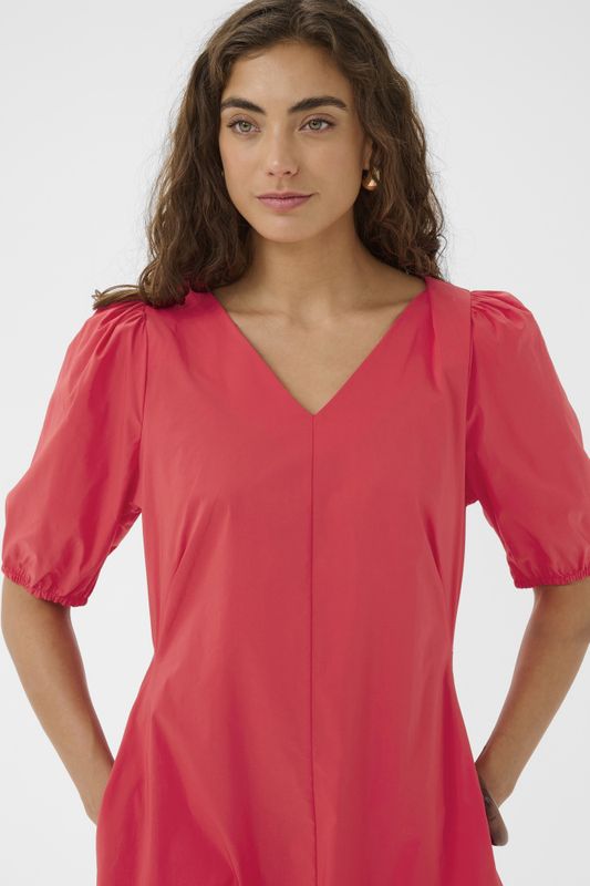 CUantoinett SS Dress - Fiery Red 