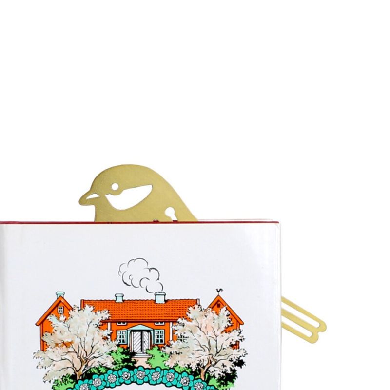 Bokmerke messing fugl