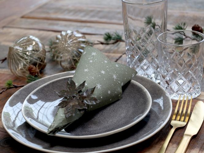 Hovedbilde Serviett med snøfnugg