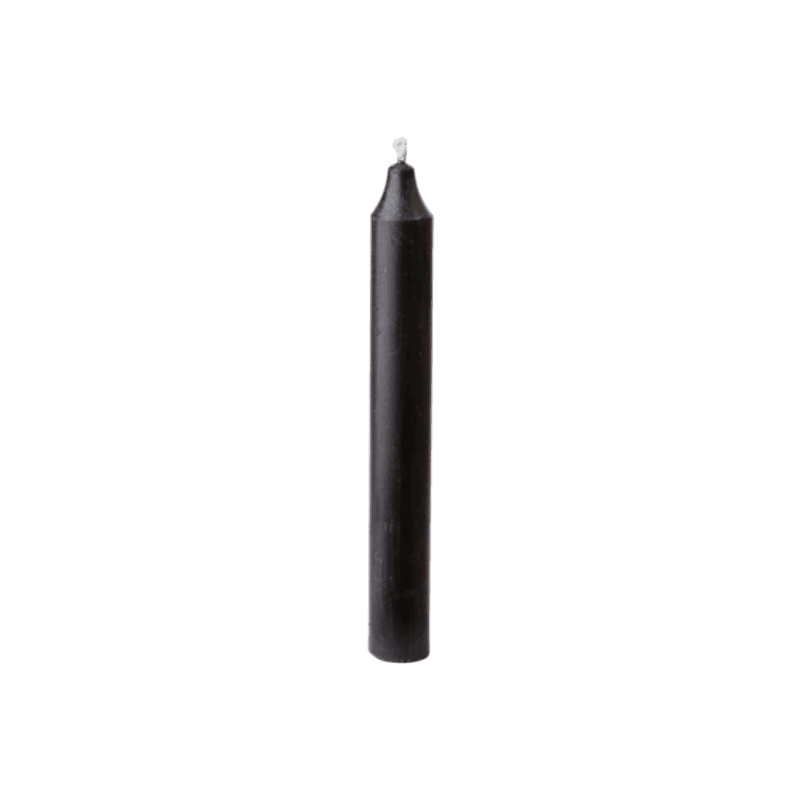 Korte rustikklys 18 cm, sort