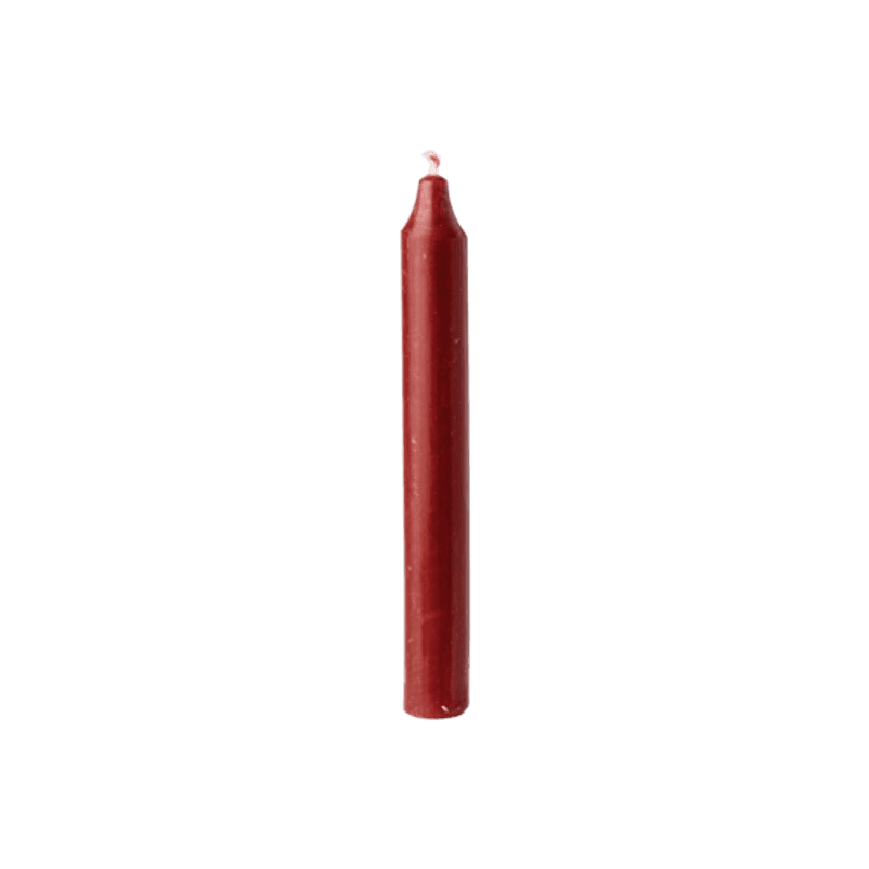 Korte rustikklys 18 cm, bordeaux