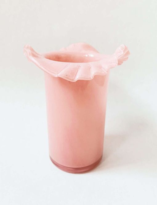 Hovedbilde Lysglass /vase Grethe 10×14 cm rosa