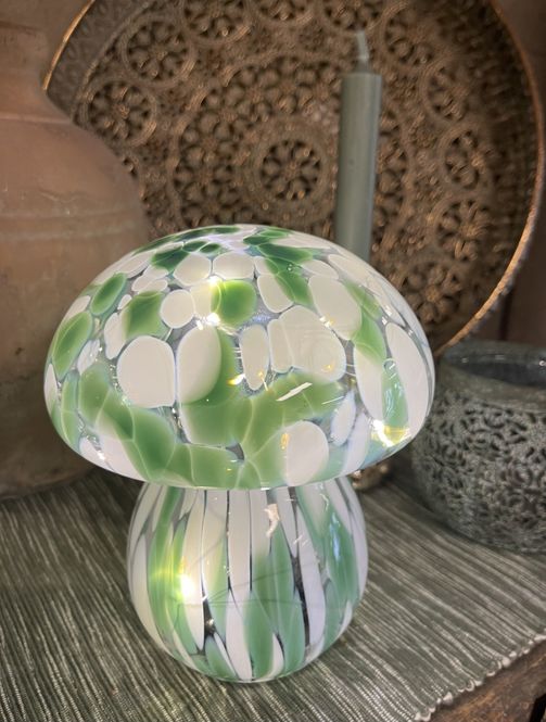 Hovedbilde Lampe mushy grønn/hvit