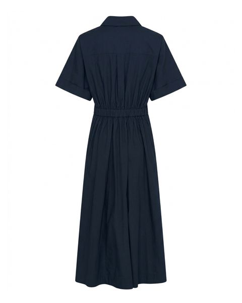 Pia dess - bl&aring; skjortekjole