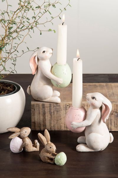 Hare lysestake rosa