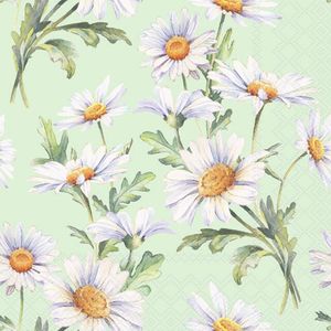 Hovedbilde Servietter lunsj gr&oslash;nn med prestekrager