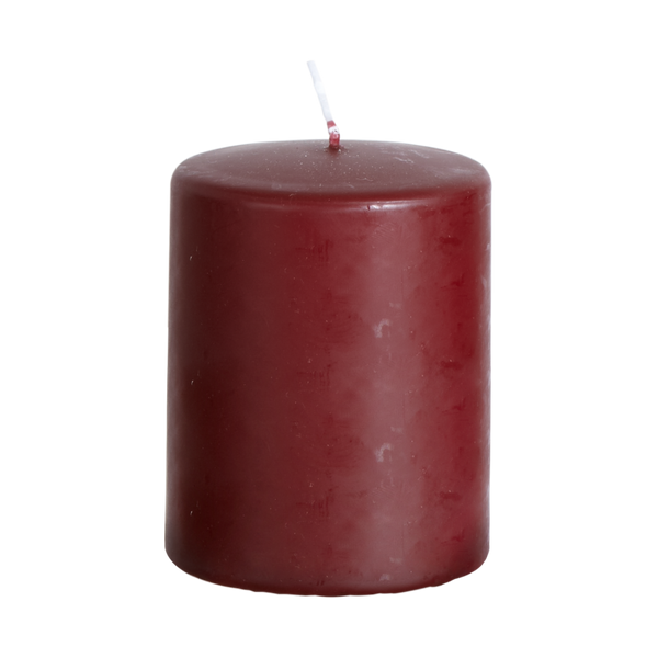 Skyline kubbelys mørkerød  Ø7,8xH10 cm