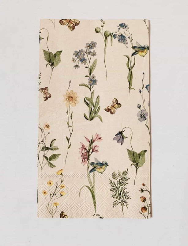 Serviett blomstereng 33×40 cm