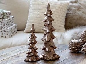 Hovedbilde Juletre med glimmer- Mocca (lite)