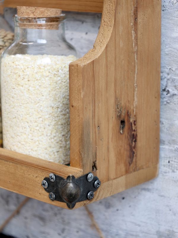 Hylle H25/L81/B13,5 cm natur