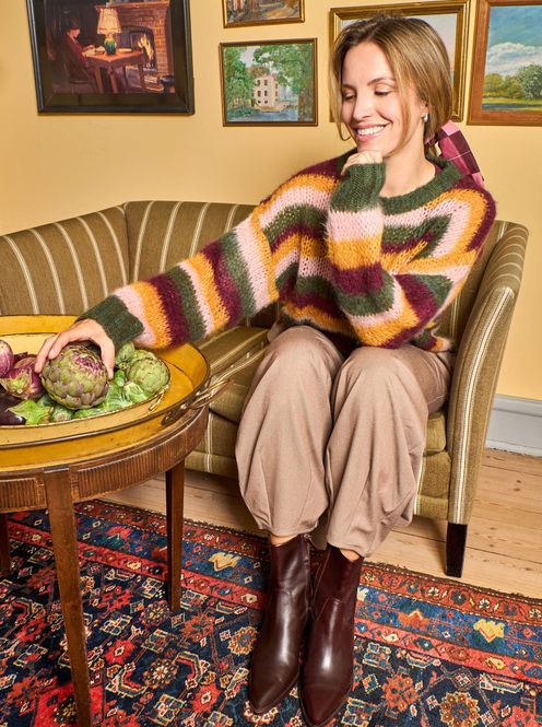 Hovedbilde BCELSA Striped Jumper – Army