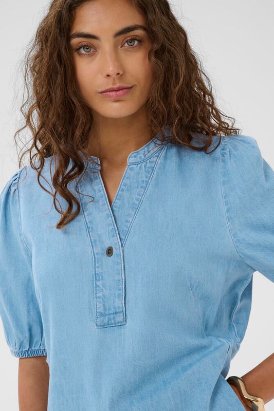 CUberteline Arpa SS Dress - Light Blue Wash