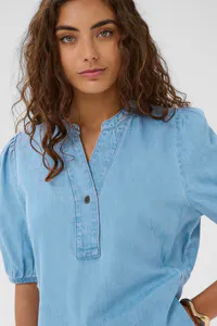 Hovedbilde CUberteline Arpa SS Dress - Light Blue Wash