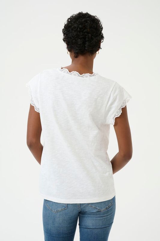 CUbiana Lace T-skjorte – Spring Gardenia