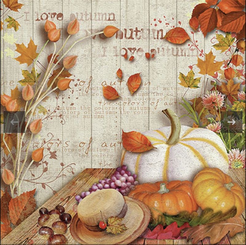 Servietter høst gresskar 