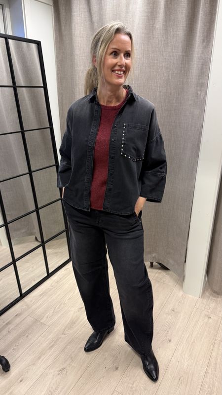 Para Mi jeans - Noé Stud Blouse, Nightfall Black