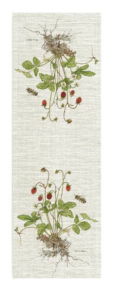 L&oslash;per med markjordb&aelig;r i 100 % lin