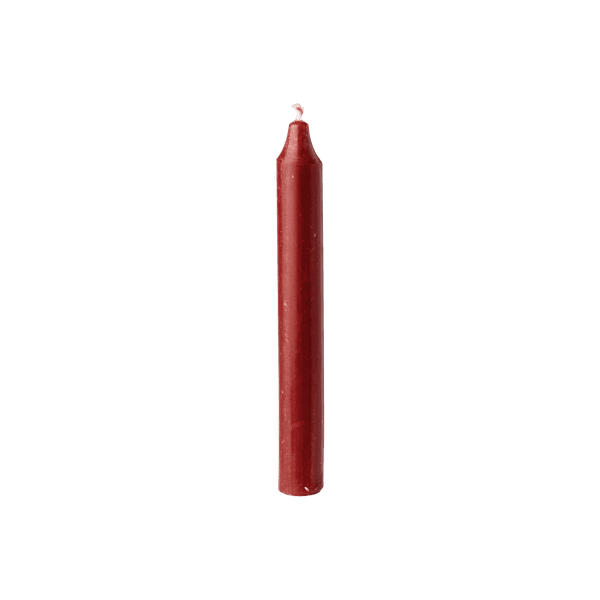 Korte rustikklys 18 cm, bordeaux