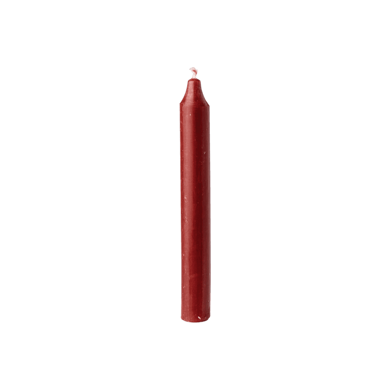 Korte rustikklys 18 cm, bordeaux