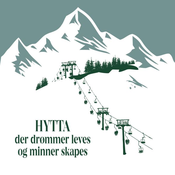 Hovedbilde Serviett Hytta – der drømmer leves